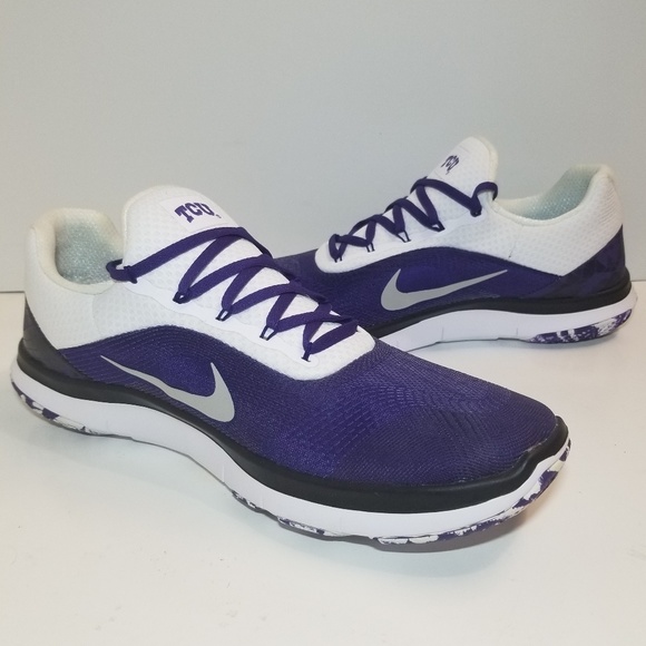 NIKE FREE TRAINER V7 ZERO TCU Size 14 Horned frogs - Picture 4 of 7
